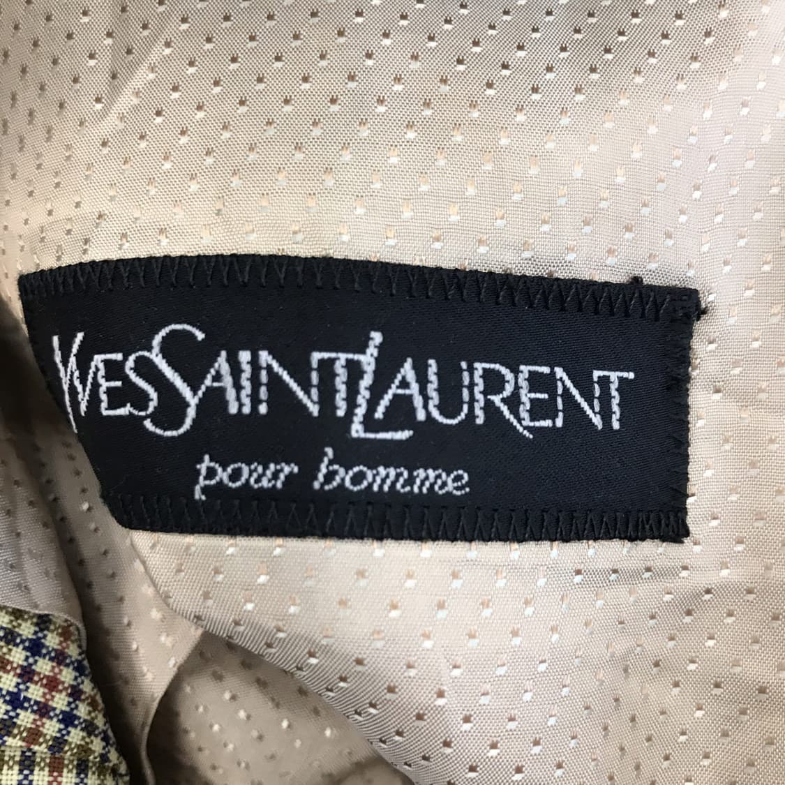 입생로랑 YSL 아카이브 체크 블레이저자켓 [95사이즈] 상품이미지6