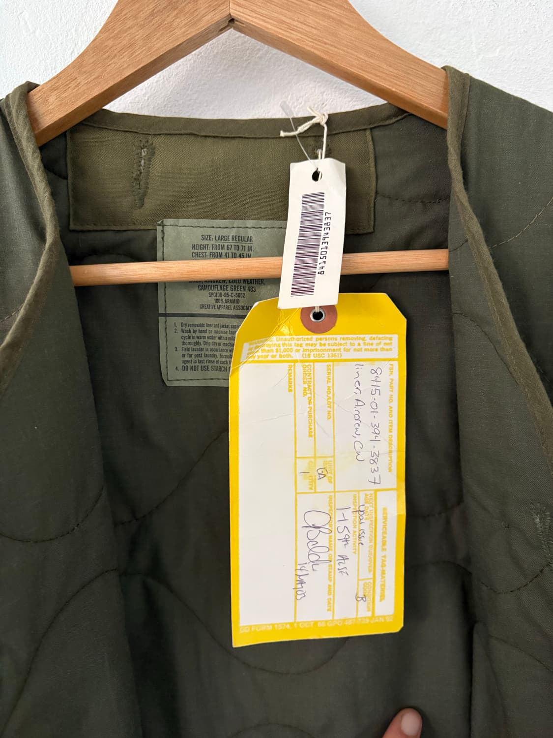 90's Liner,Aircrew Coldweather camofulag 상품이미지3