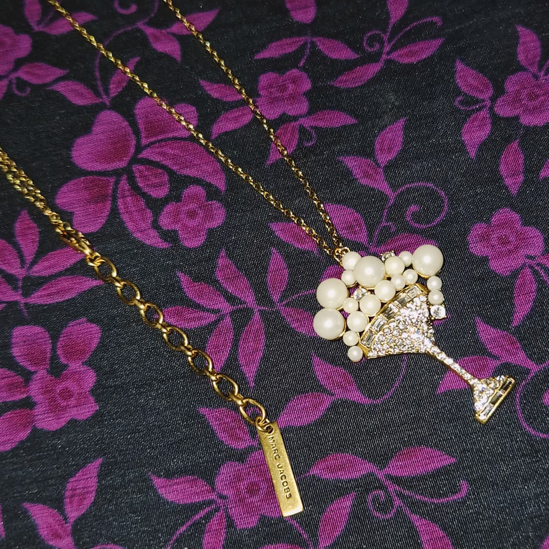 마크제이콥스 칵테일 진주 크리스탈 파베 목걸이 상품이미지10