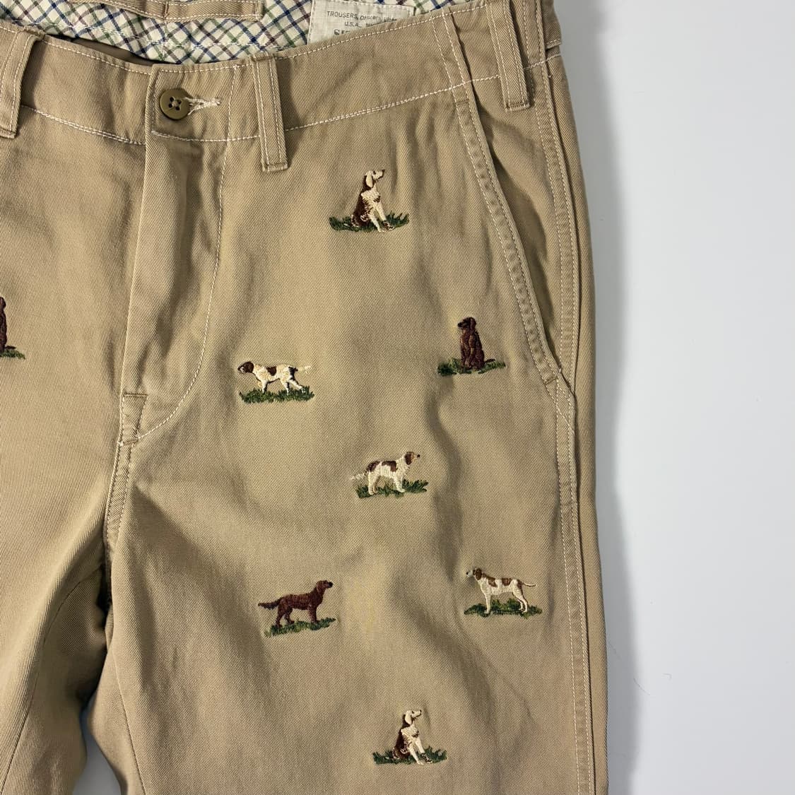 Polo   폴로 랄프로렌 90,s 도그 자수 치노 팬츠 상품이미지4