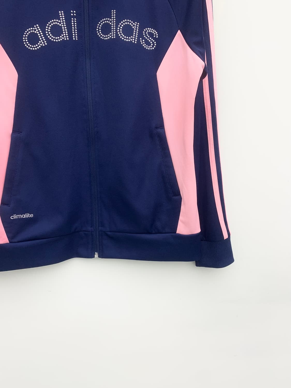 아디다스 y2k 큐빅로고 핑크 네이비 스포티 져지 상품이미지5