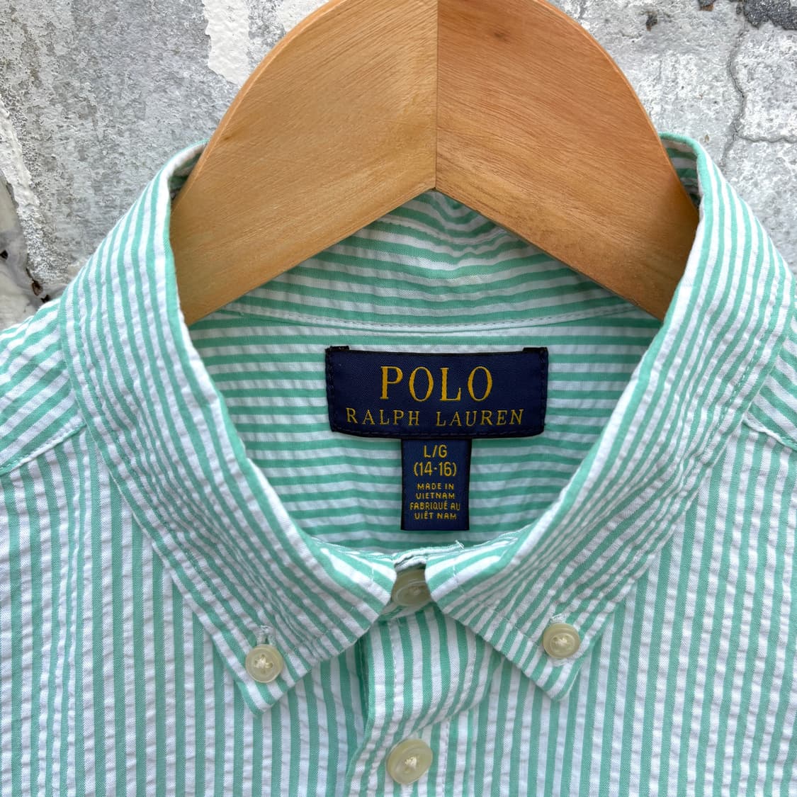 Polo 폴로 스트라이프 시어서커 반팔 셔츠 상품이미지3