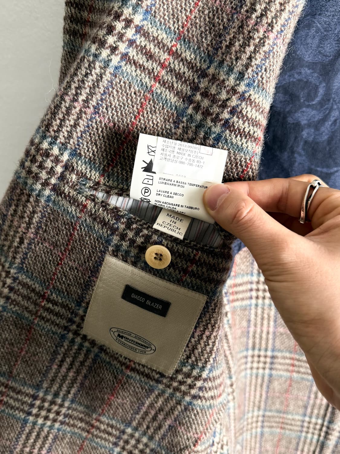 Montedoro Giacco 3-Button Wool Blazer  상품이미지7