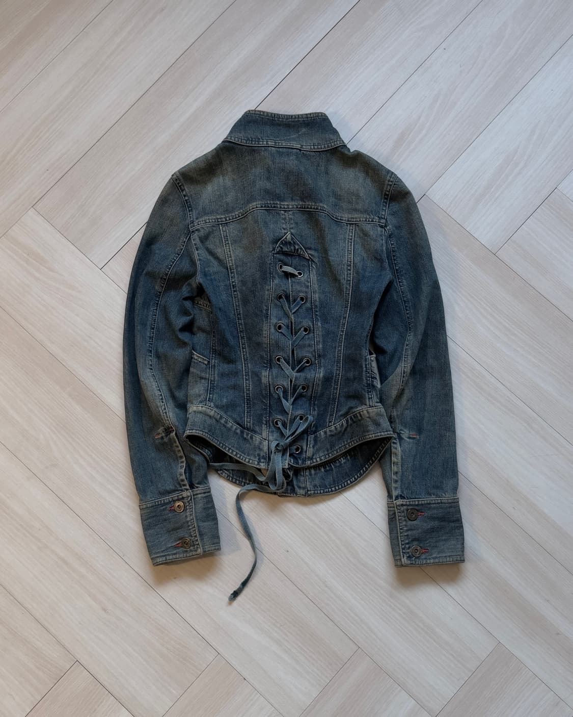 [Diesel] Lace-up Denim Jacket 상품이미지6