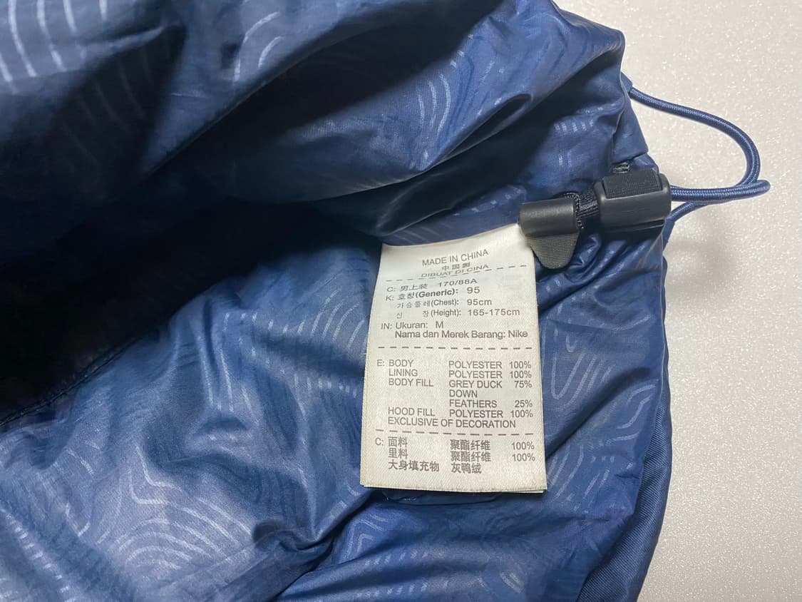 Nike 오리털 패딩 M(95) 상품이미지6