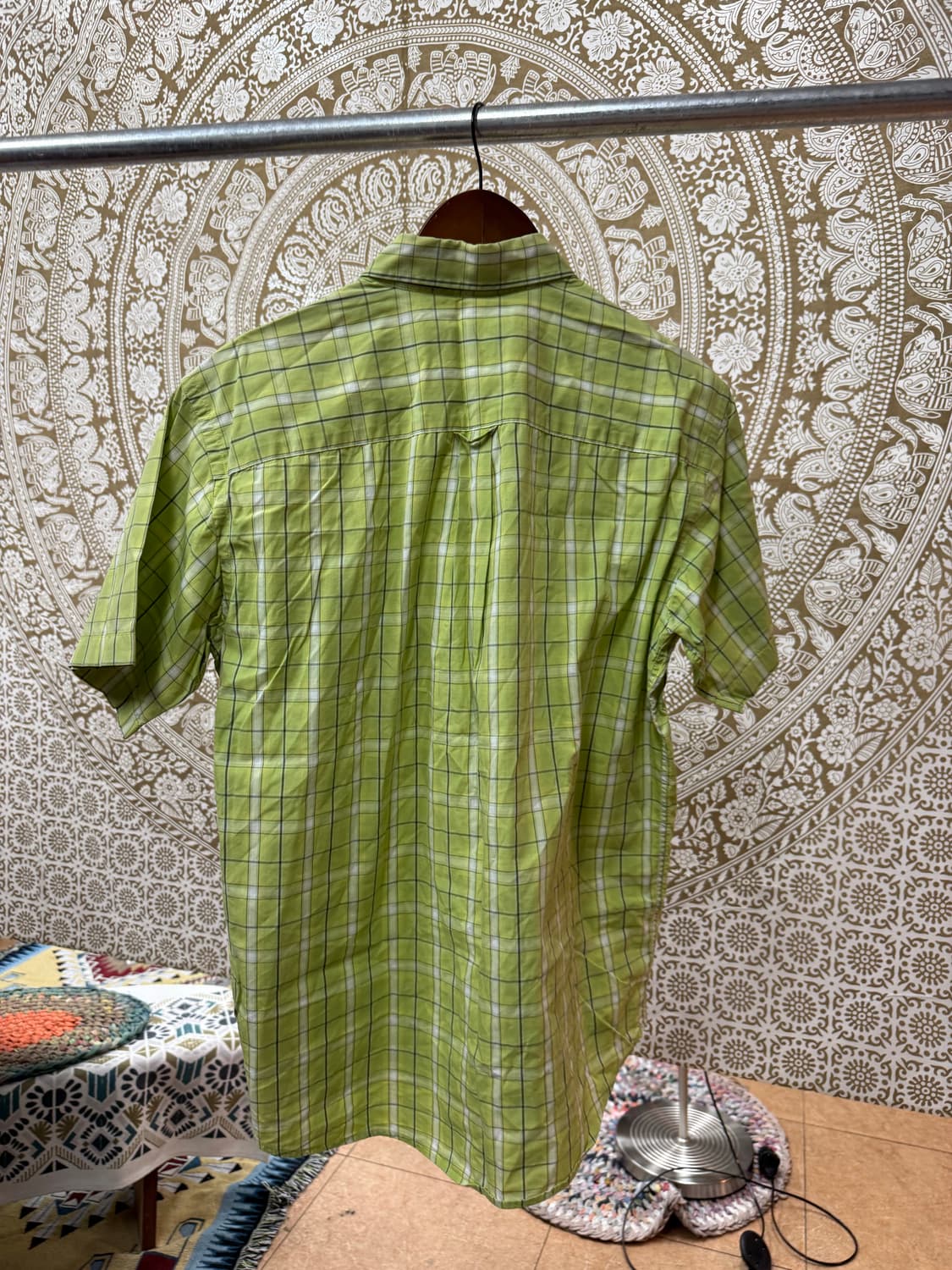 라코스테 자수 체크 반팔 셔츠 (Z1021) 상품이미지5