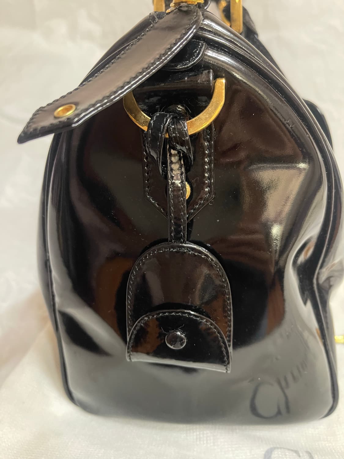  샤넬 에나멜 보스톤 백 상품이미지2