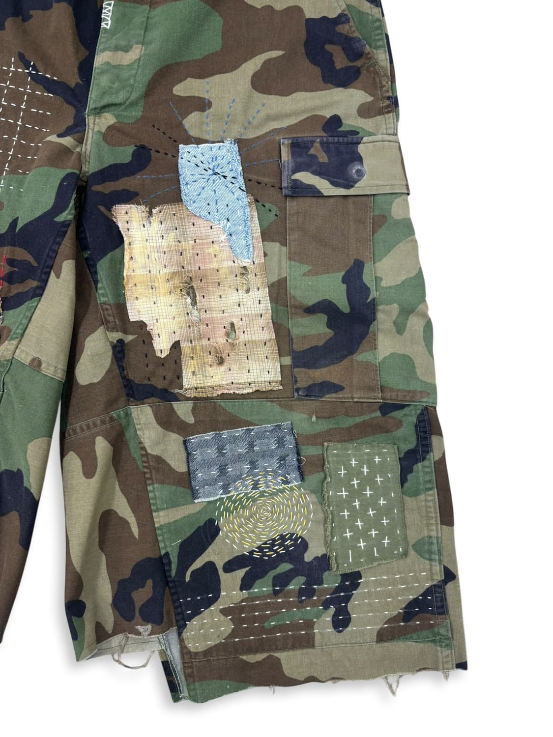 BDU Distressed Boro Sashiko Bermuda 상품이미지3