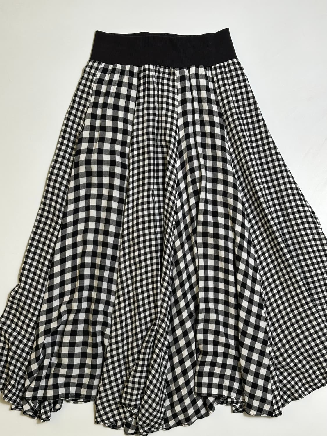 믹스 체크 맥시 스커트 상품이미지5