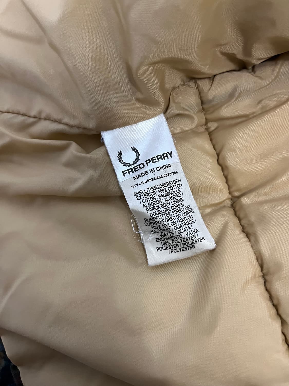 프레드페리 패딩 조끼 상품이미지10