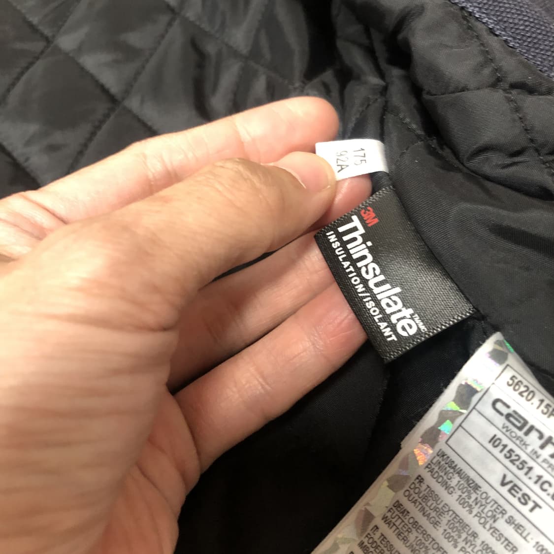 (M) 칼하트 Carhartt 덕캔버스 신슐레이트 베스트 조끼 네이비 상품이미지6