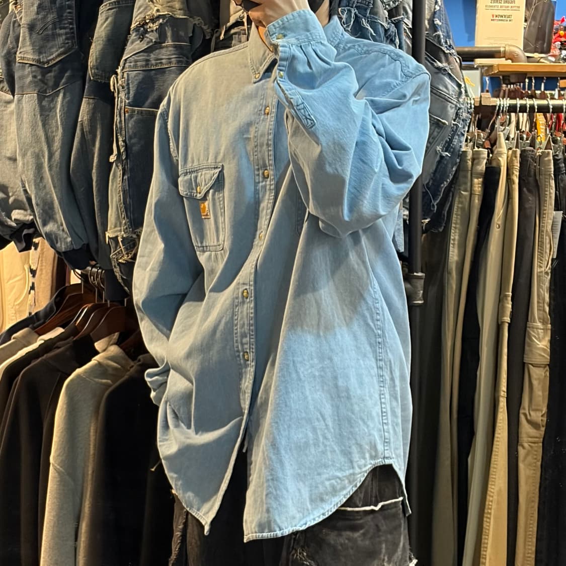 [NO.9] 칼하트 데님 긴팔셔츠 상품이미지4