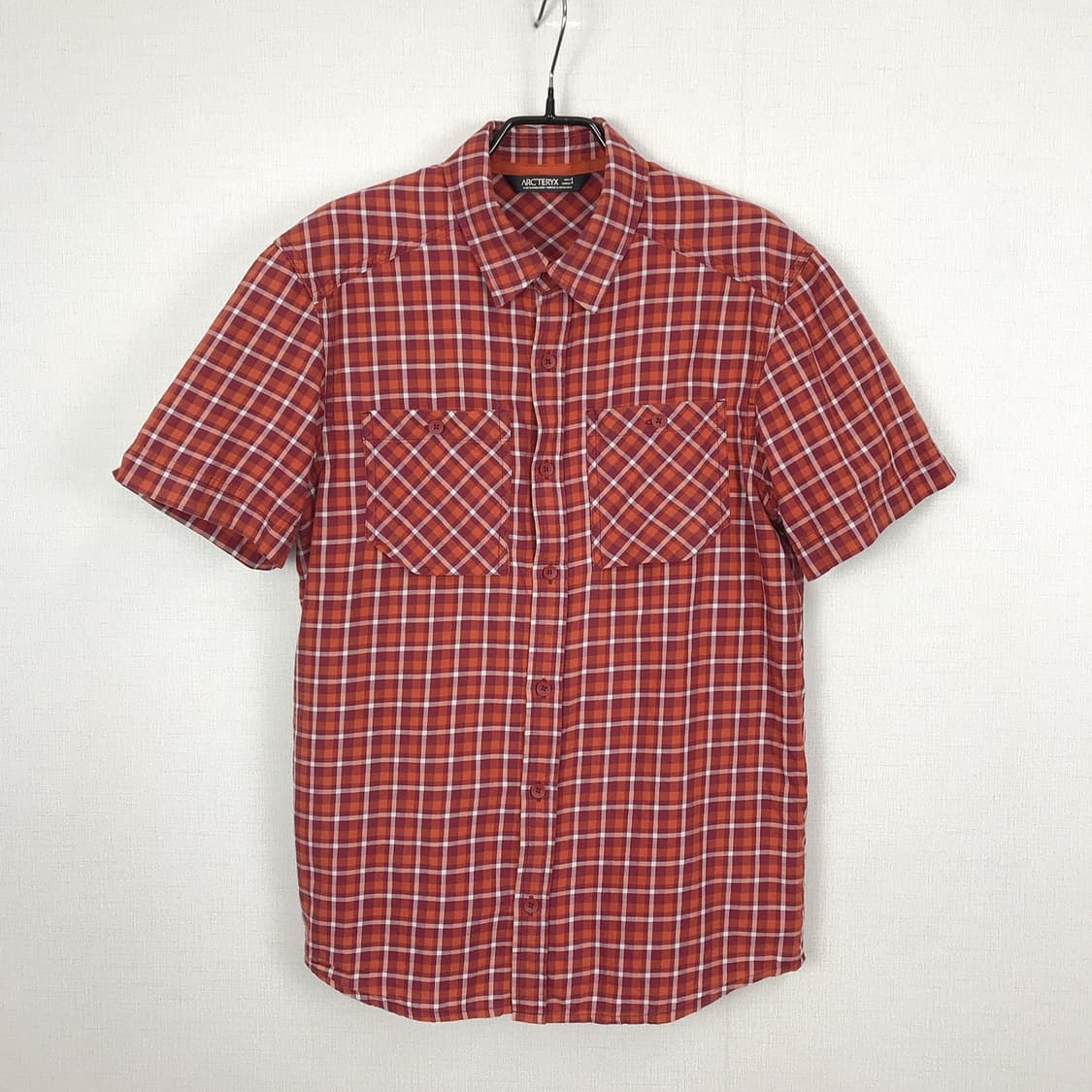 아크테릭스 체크 반팔 셔츠 남방 남성S (90-95) 상품이미지1