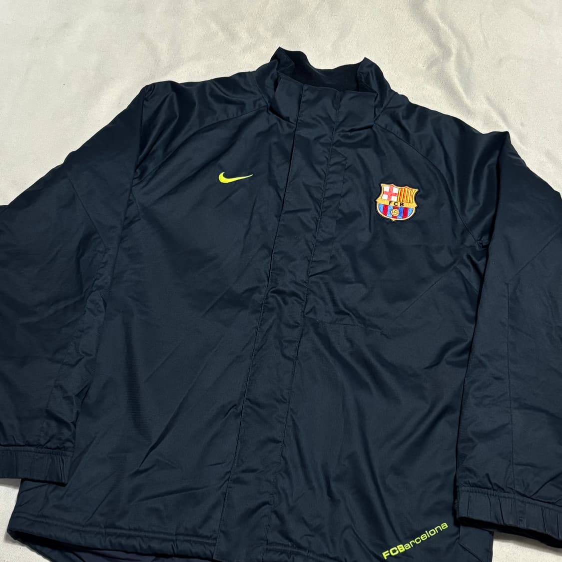M 나이키 바르샐로나 네이비 나일론 점퍼 상품이미지1