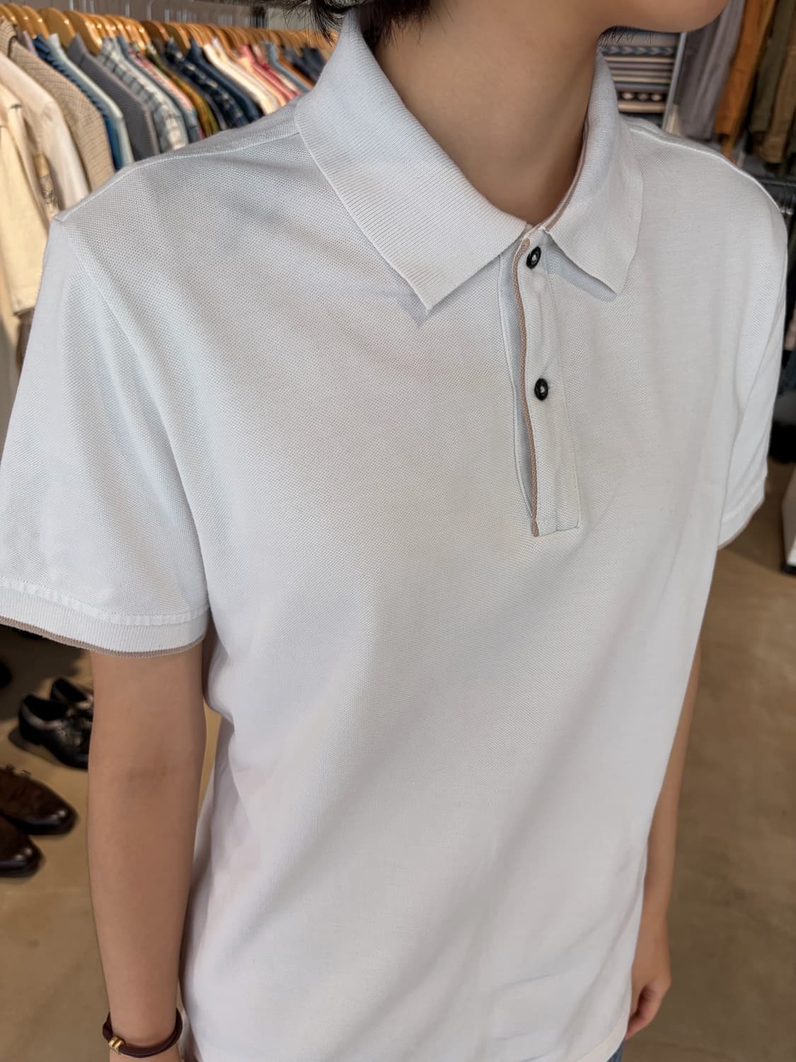 Massimo Dutti 카라 반팔 티셔츠 M 상품이미지1