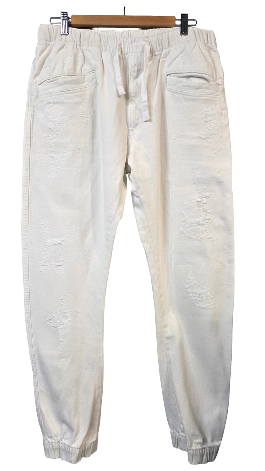 G-STAR화이트 데미지 조거팬(W33/L32)남여공용 상품이미지1