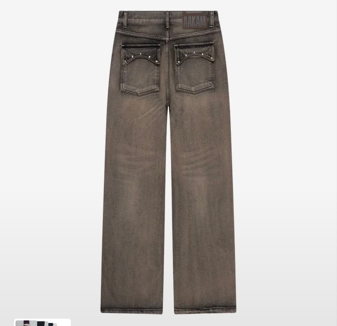 Aaakam 아캄 브라운 데님팬츠 2사이즈 상품이미지1