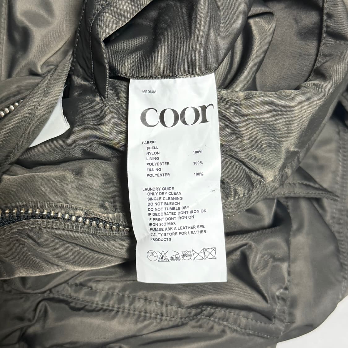 쿠어 MK-3 플라이트 점퍼 (올리브 카키/M) 상품이미지3