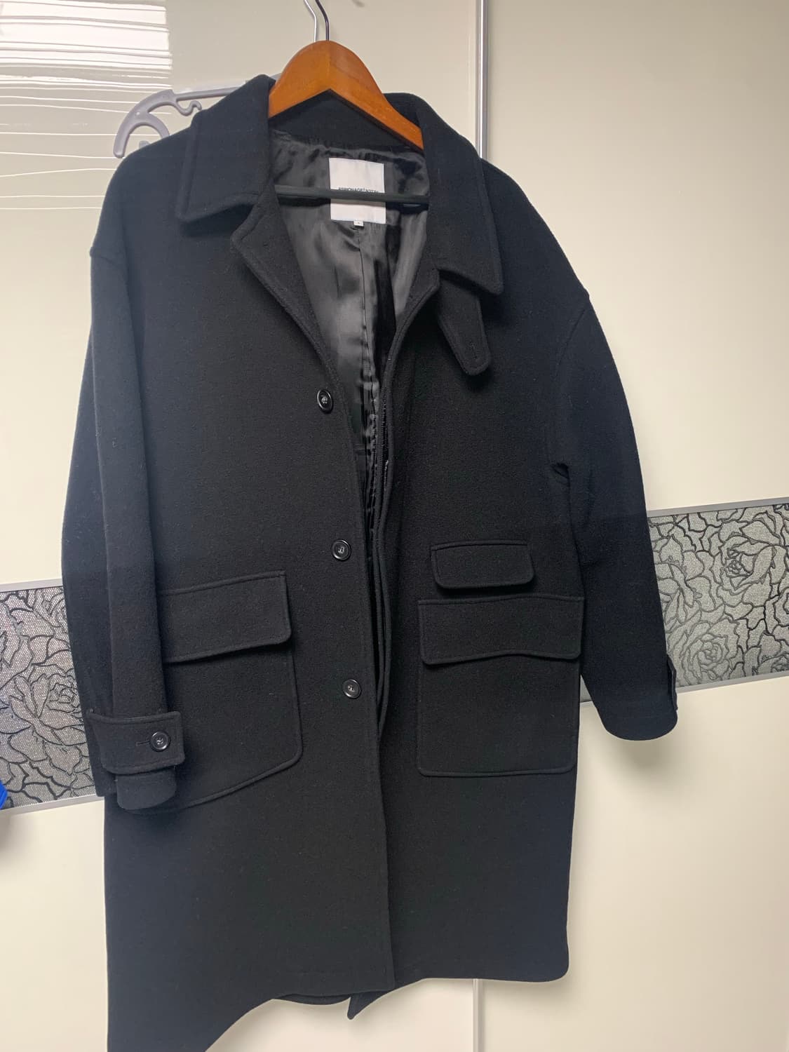 에스피오나지 발마칸 코트 블랙 L 상품이미지3