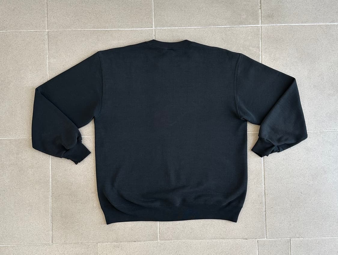 90s 빈티지 러셀 스웻셔츠 블랙 XL USA 상품이미지2
