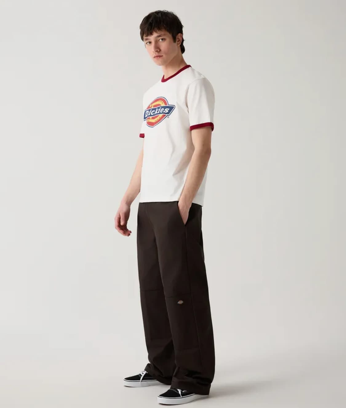 (새제품)(38×30)디키즈 더블니 85283 루즈핏 다크 브라운 상품이미지5