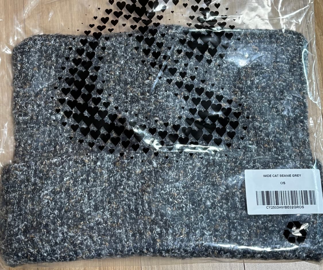 코이세이오 와이드 캣 비니 그레이 상품이미지2