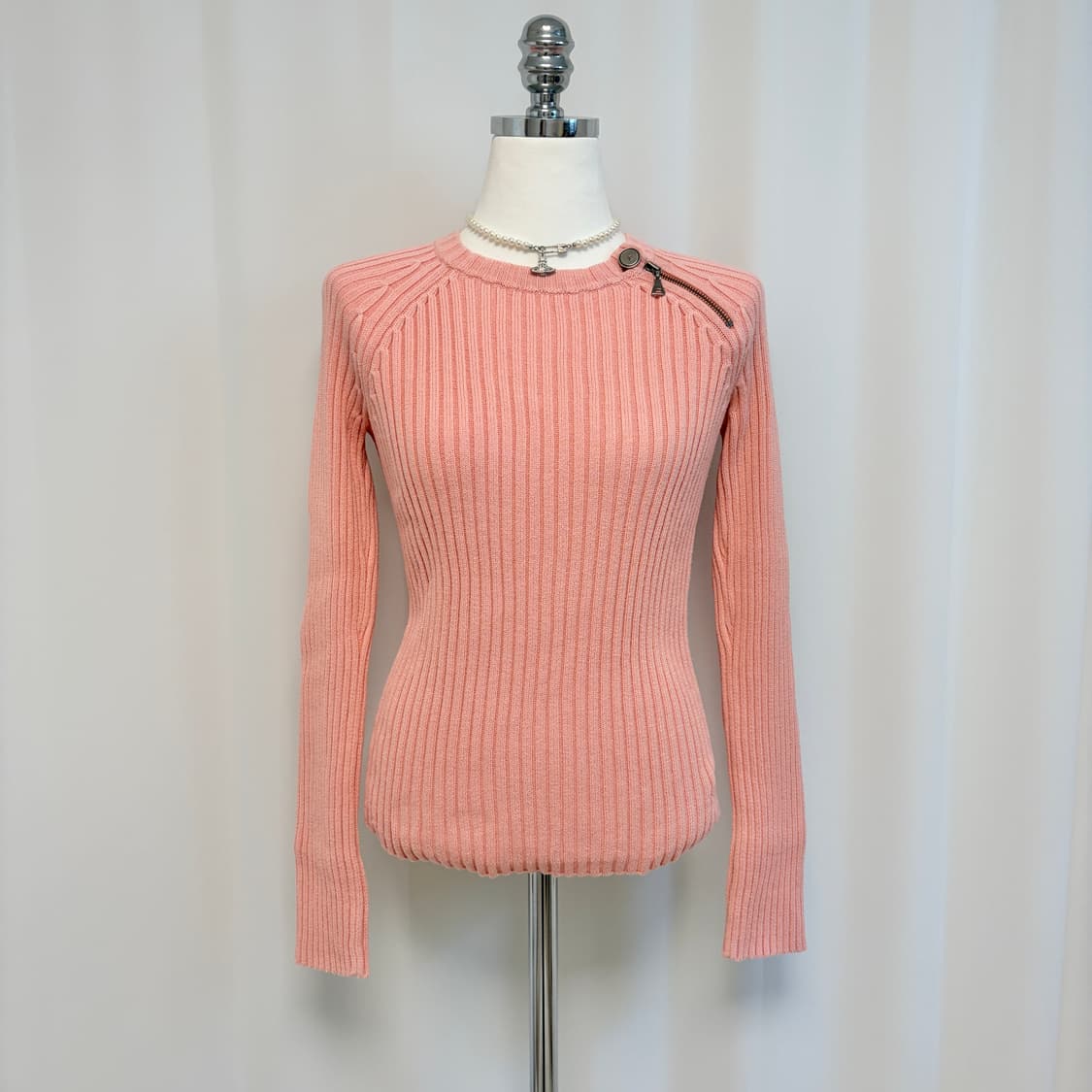 버버리 런던 골지 핑크 니트 상품이미지6