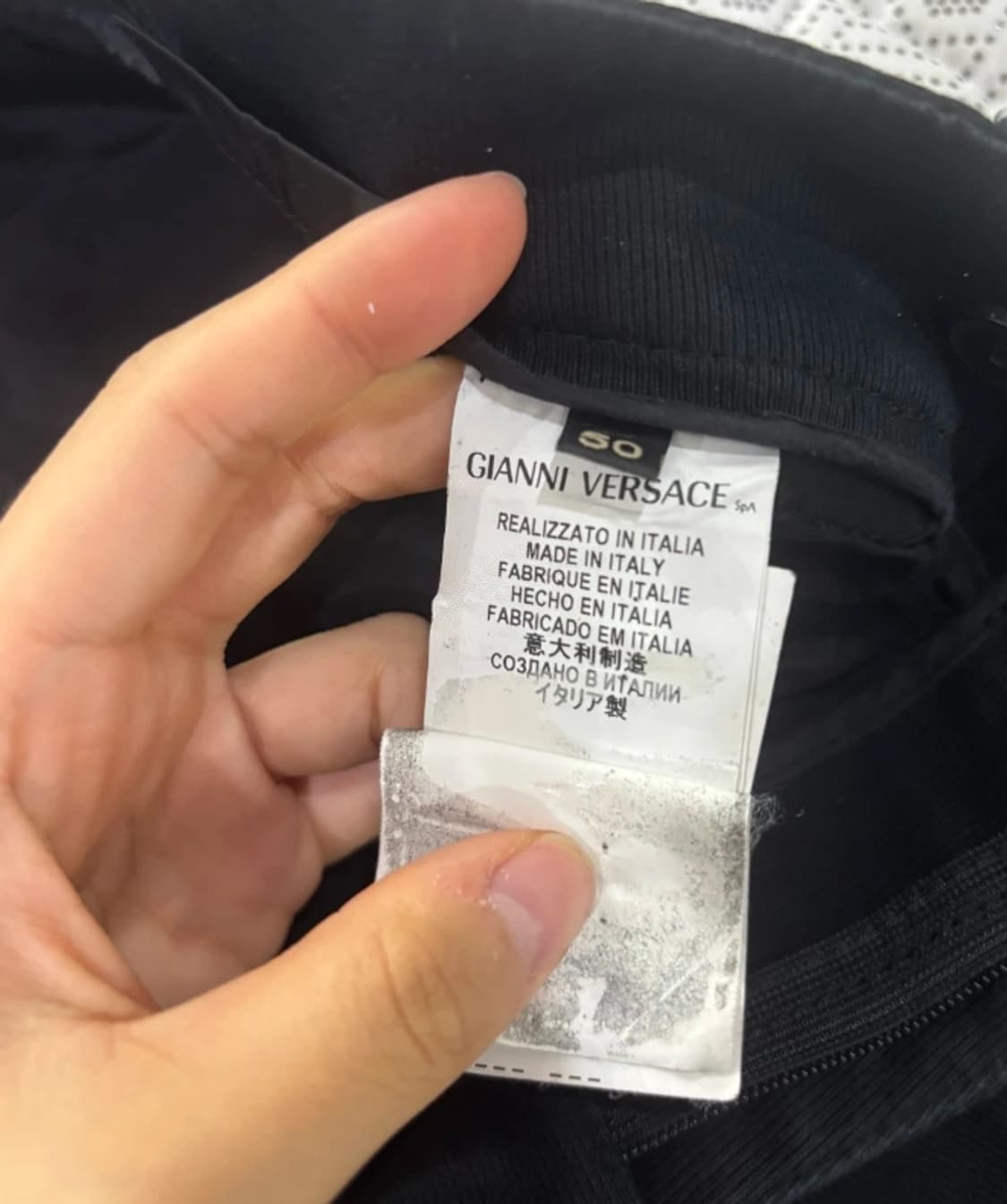 베르사체 블랙 팬츠 50 사이즈 상품이미지7