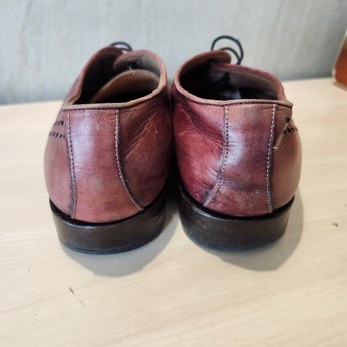 SPELLO 수제 버건디 옥스퍼드 👞 클래식 끝판왕 / 43사이즈
 상품이미지3