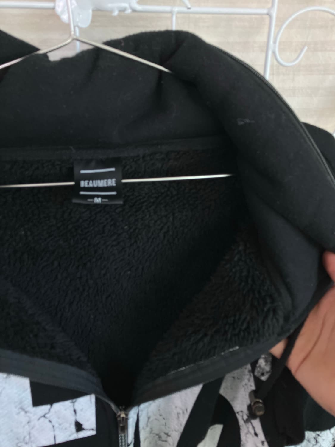 빈티지 터틀넥 블랙 프린팅 집업 y2k 스트릿 갸루 펑키 일본빈티지 W- 상품이미지3