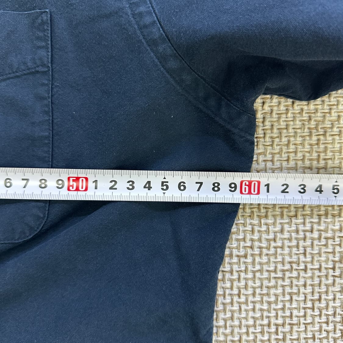 XL 유니클로 네이비 코튼 긴팔 셔츠 0429D 상품이미지5