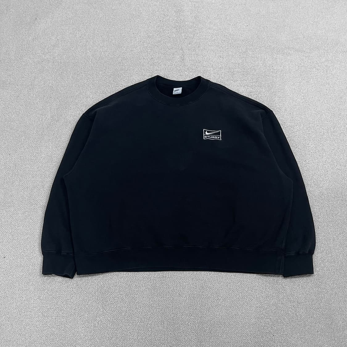 스투시 Stussy x 나이키 NRG 워시드 플리스 크루넥 맨투맨 상품이미지1