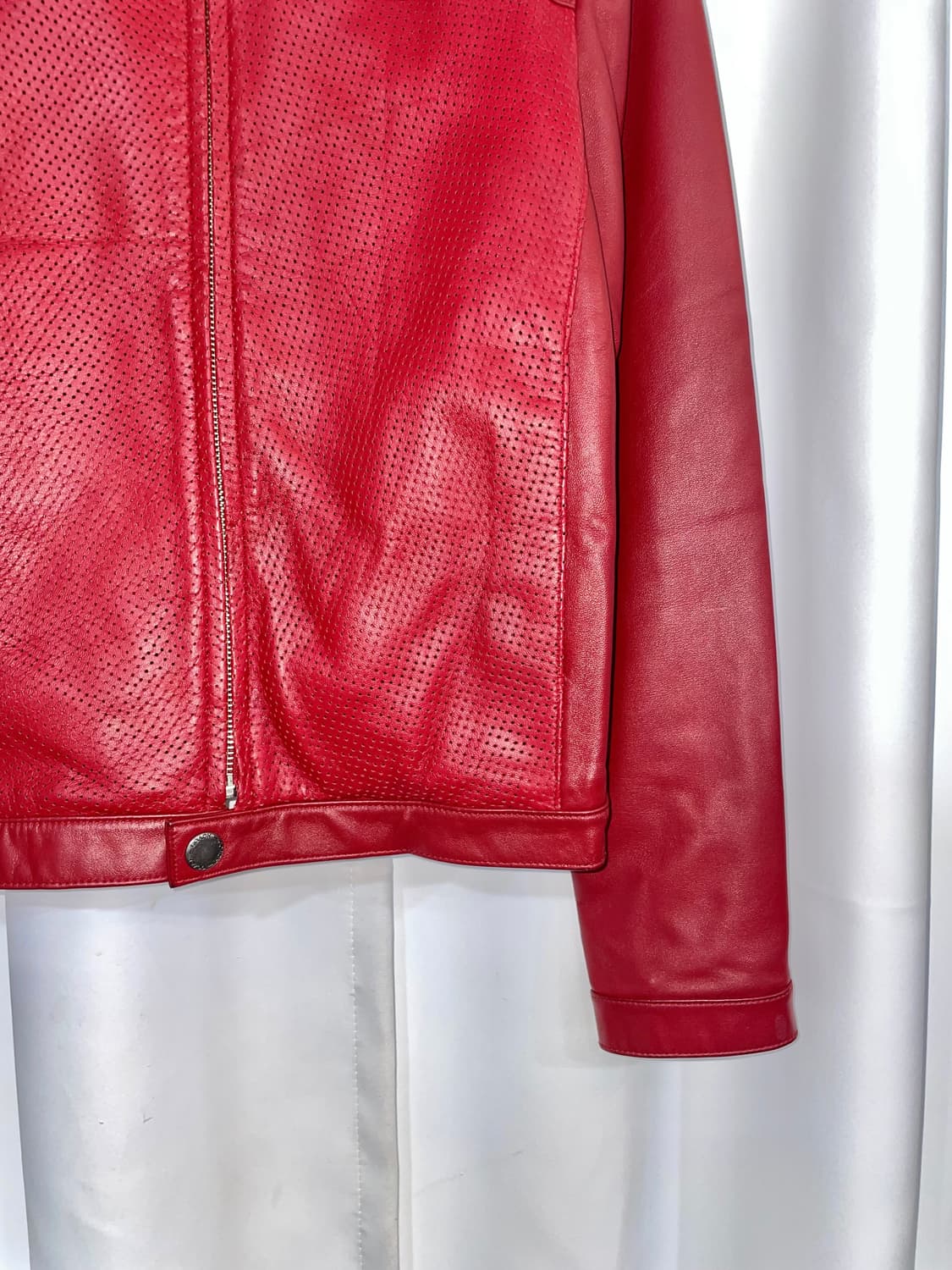 코치 레이싱 양가죽 라이더 자켓 상품이미지5