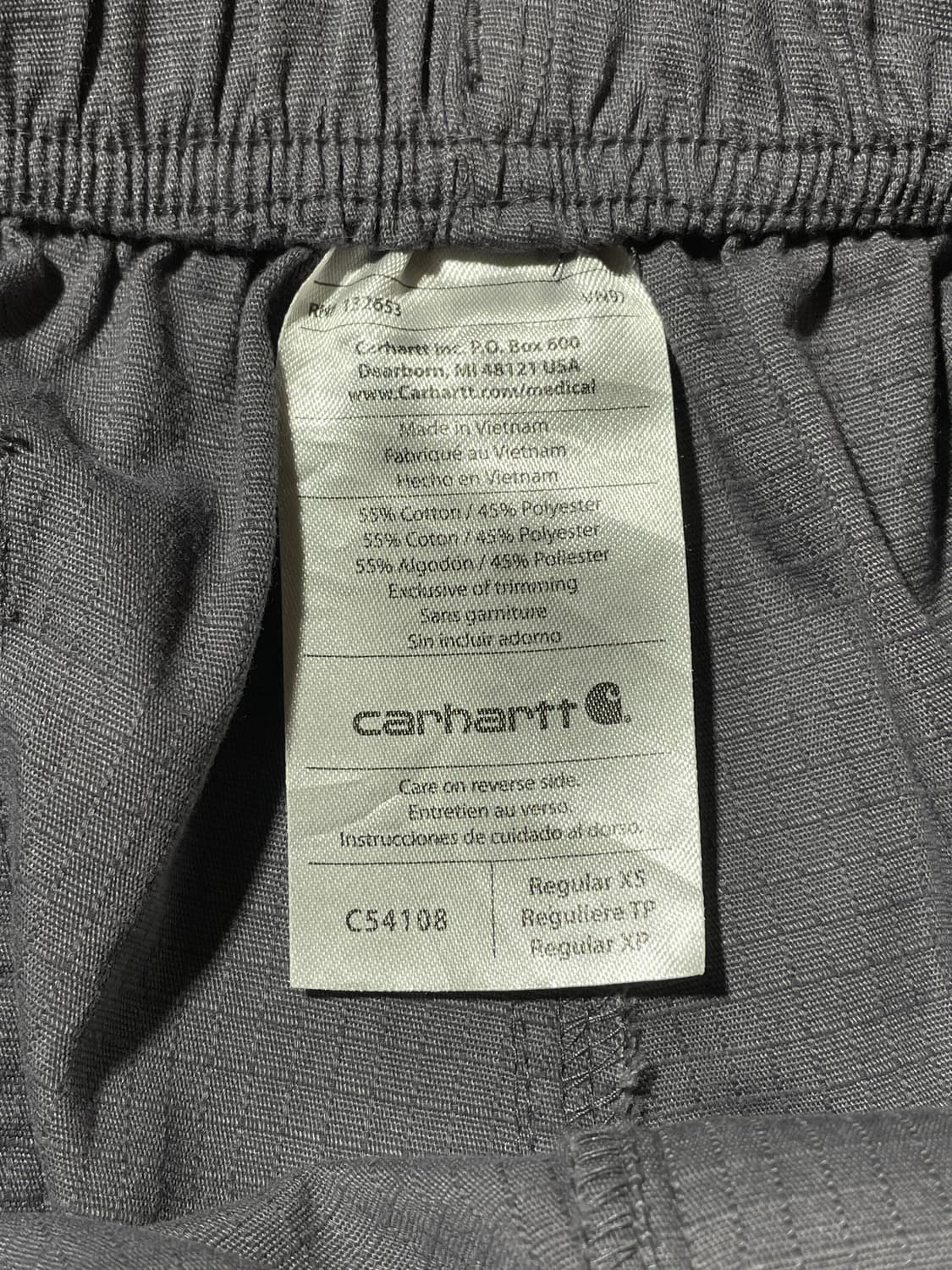 CARHARTT 칼하트 하프밴드 그레이 카고 팬츠 상품이미지10