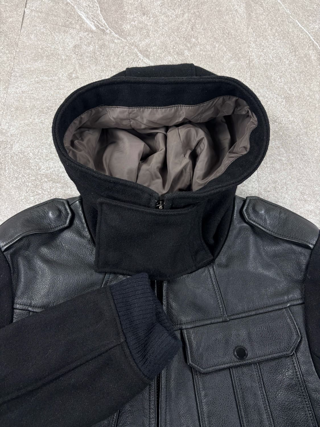 General Idea Wool Leather Jacket  상품이미지2