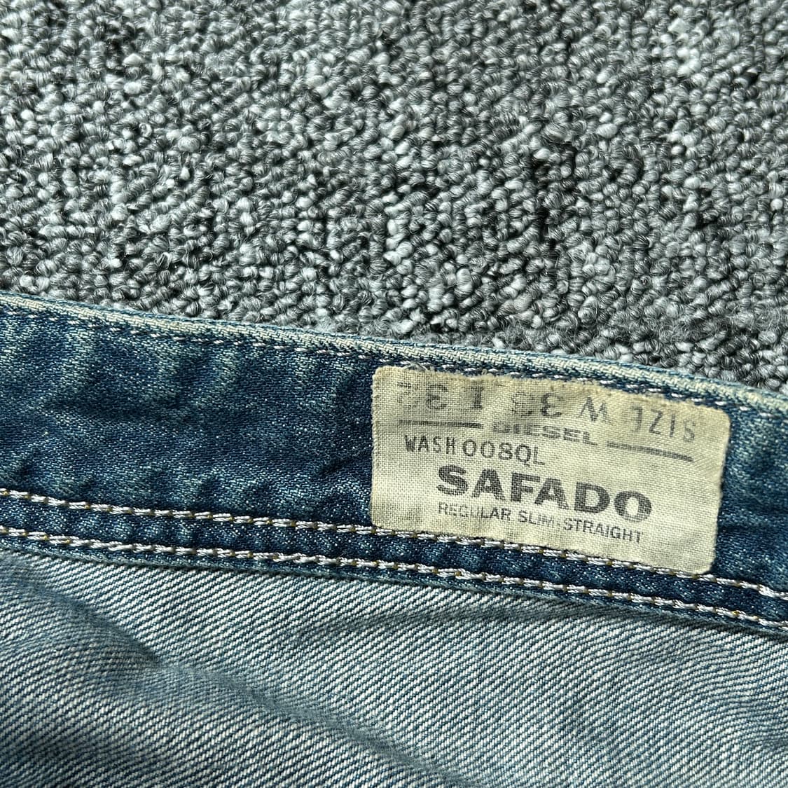 디젤 사파도 워싱 빈티지 데님 팬츠 상품이미지6