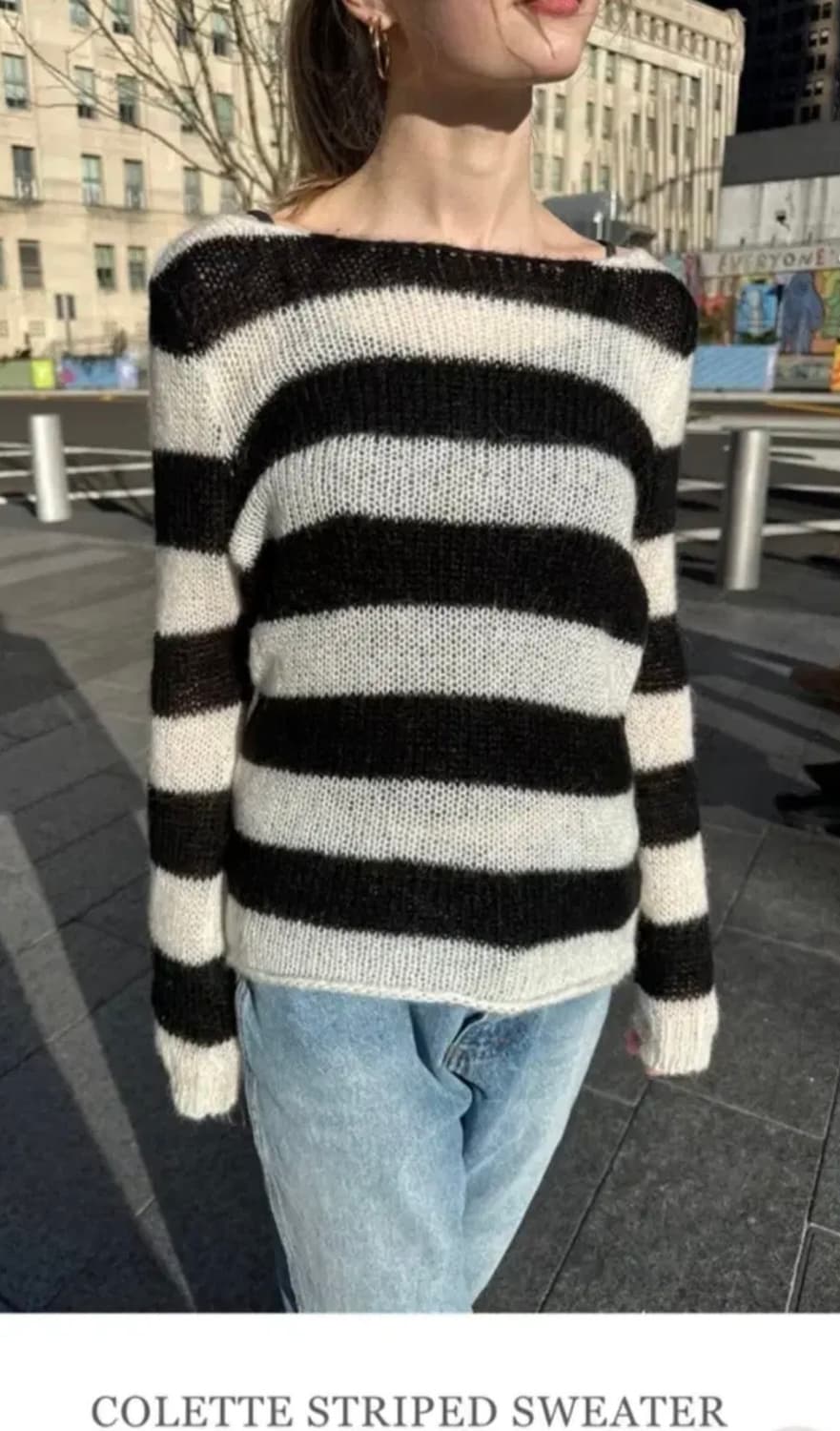 구해요) 브랜디멜빌 모헤어 스트라이프 니트 상품이미지1