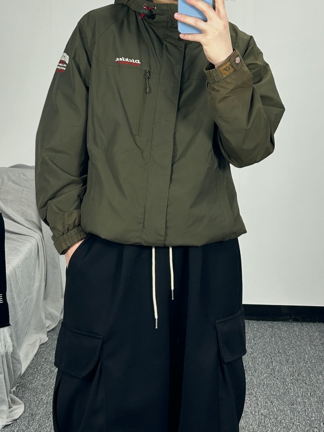 디키즈 빈티지 카키 바람막이 M  상품이미지2