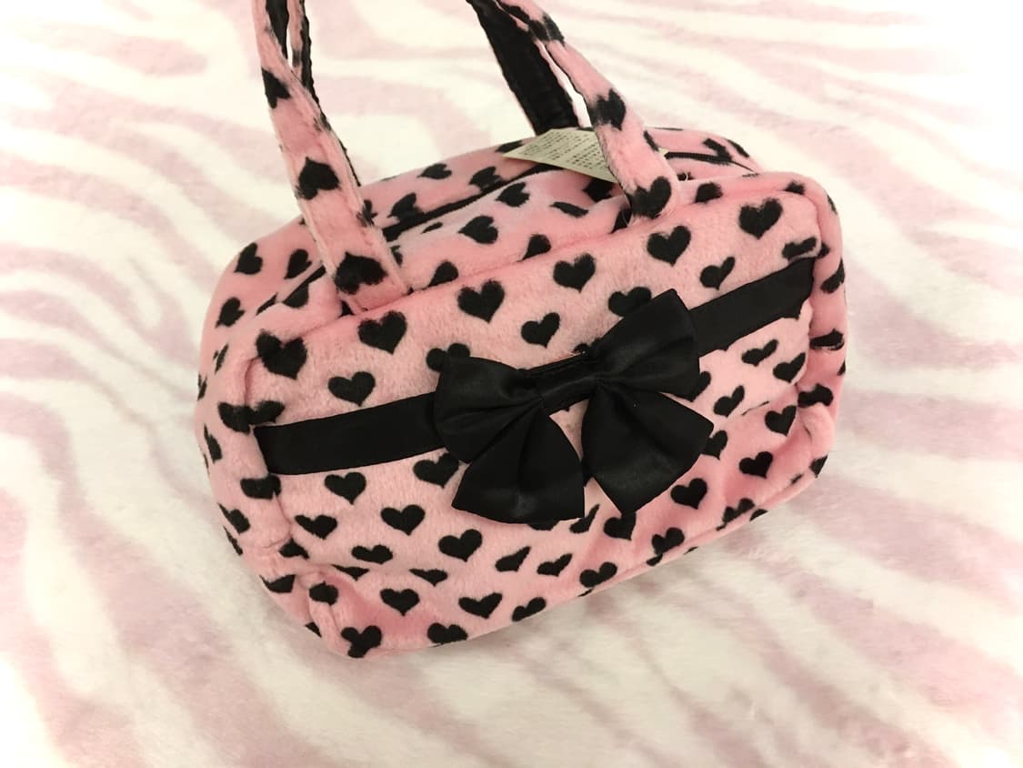 트랄라라 하트 리본 퍼 핸드백 토트백 히메갸루 오네갸루 헤이세이 상품이미지2