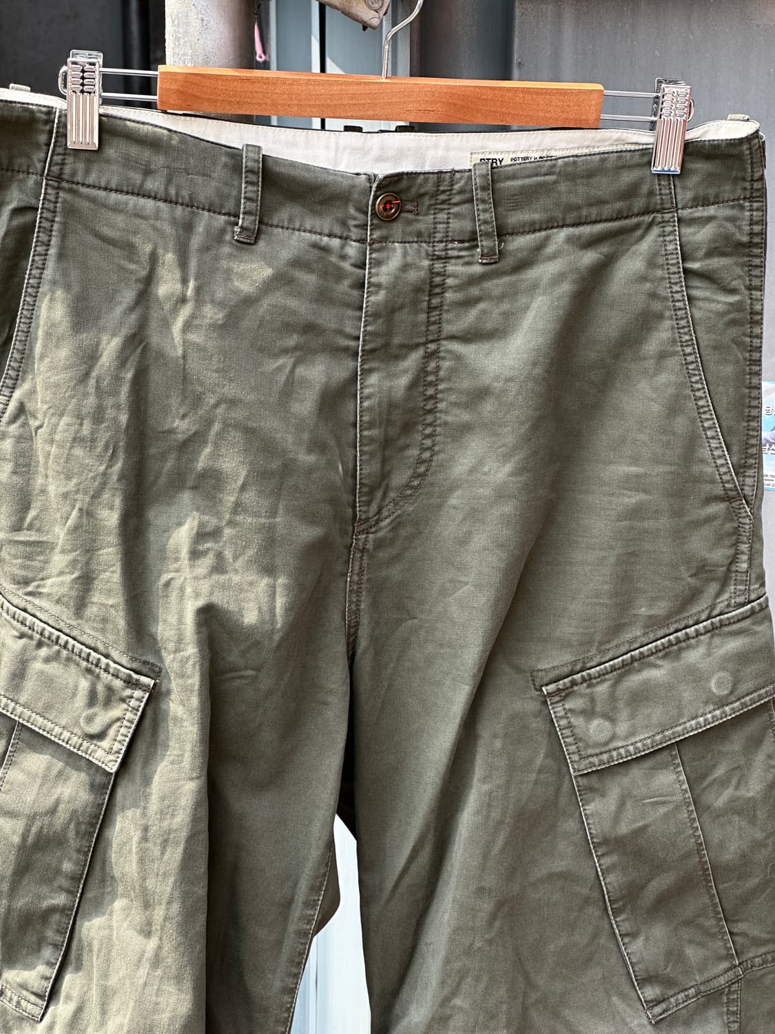 포터리 POTTERY 카고팬츠 카키 M65 워시드 코튼 카고팬츠 3사이즈 상품이미지2