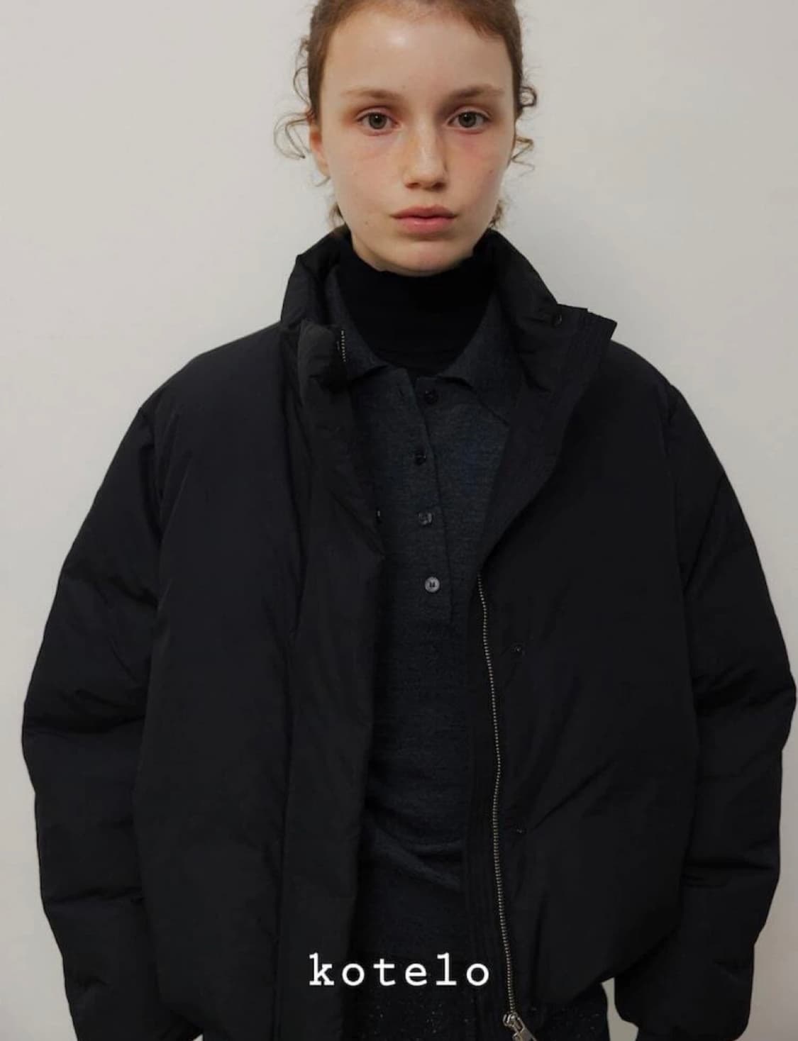 kotelo 코텔로 덕다운 숏패딩 블랙 s 상품이미지2