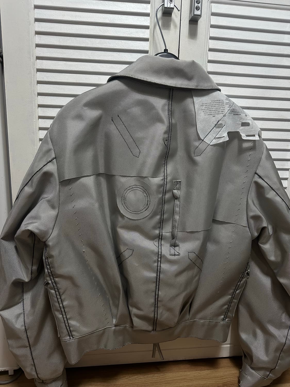 [50] 강혁 에어백 실버 봄버 패딩 자켓 상품이미지4