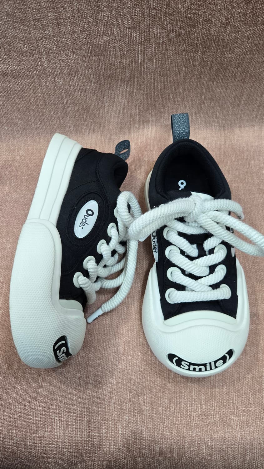 올드오더 240mm-  OLD ORDER 컨버스 스니커즈 스마일 블랙 상품이미지1