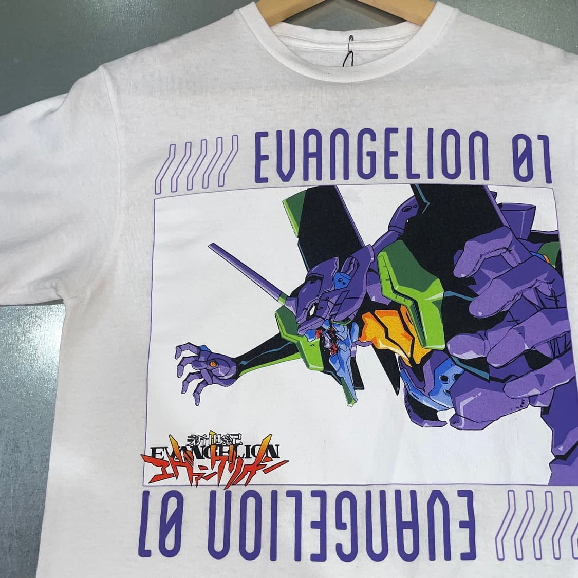 (S) EVANGELION 에반게리온 빈티지 반팔 상품이미지4