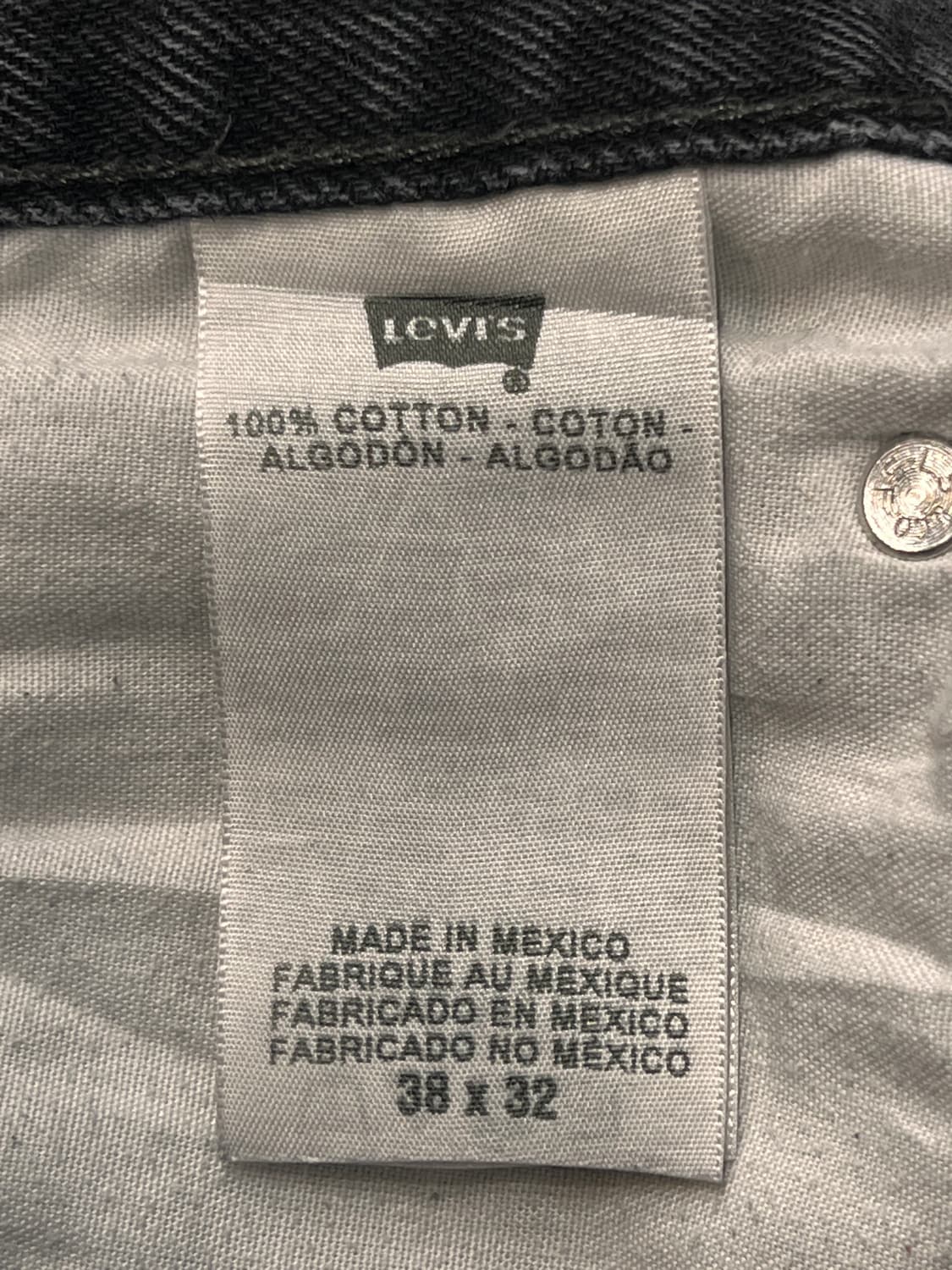 리바이스 550 릴렉스핏 블랙진 상품이미지6