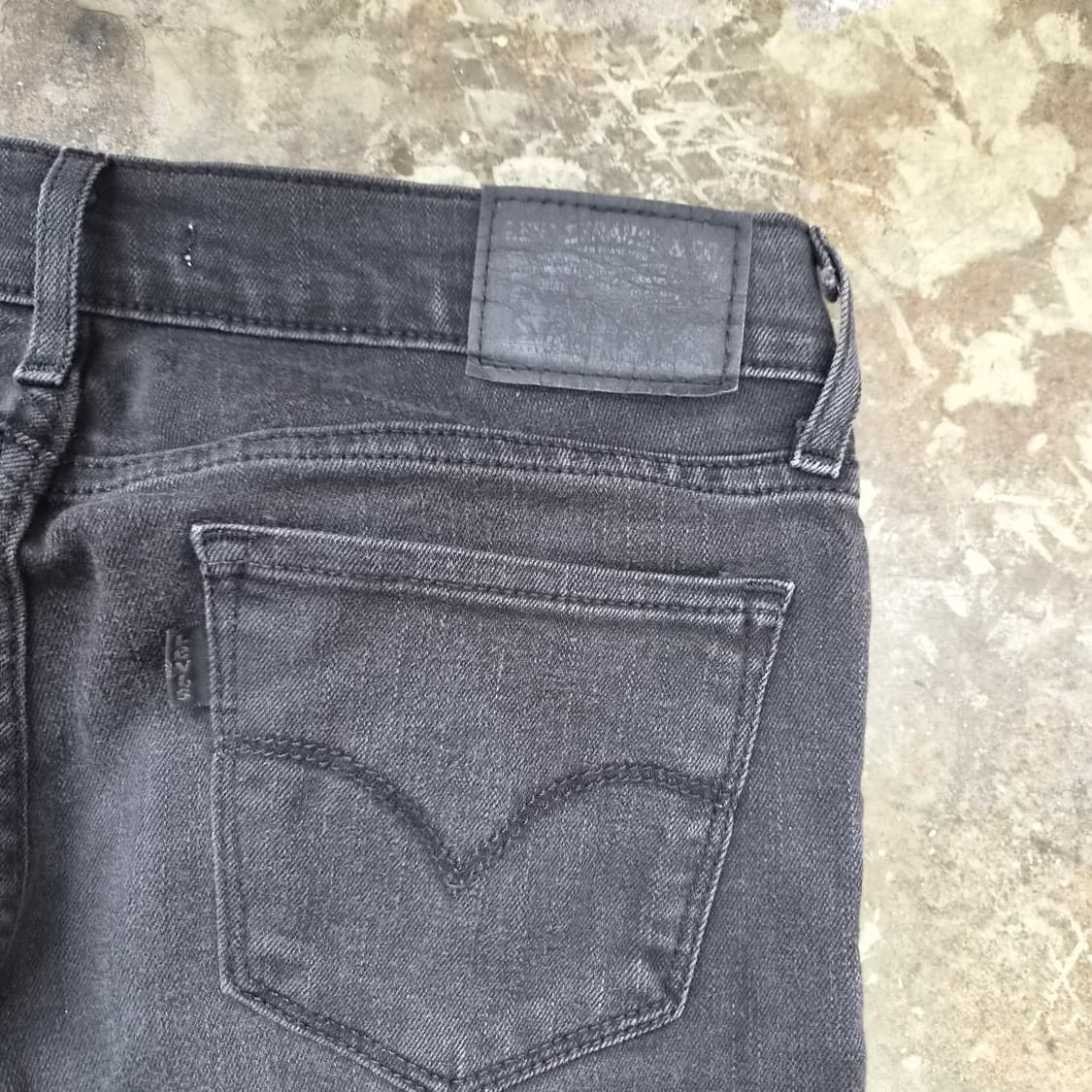 26) 리바이스 흑청 청바지 데님 팬츠 블랙진 상품이미지6