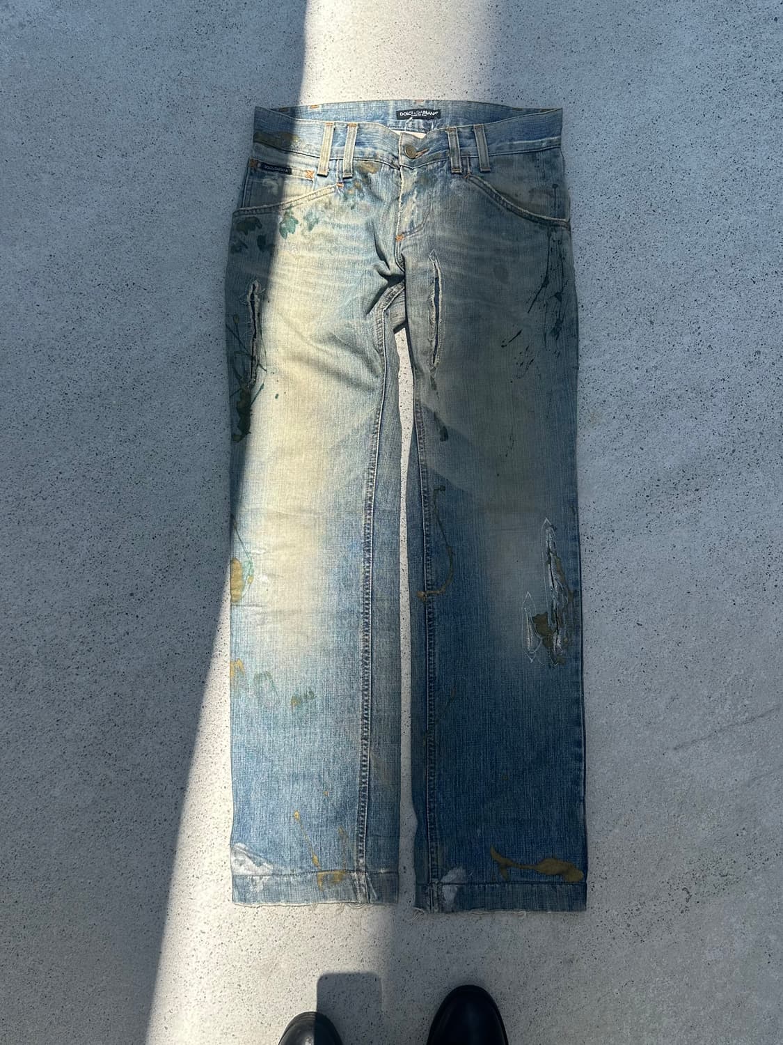 00’s Dolce & Gabbana painted denim 상품이미지1