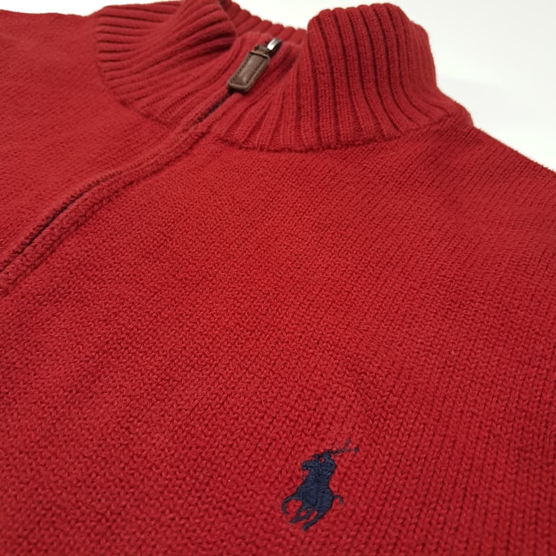 CL192 2XL 폴로 코튼 하프집업 니트 상품이미지4