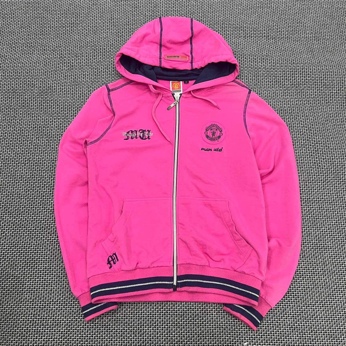 맨체스터 핫핑크 후드집업 상품이미지1