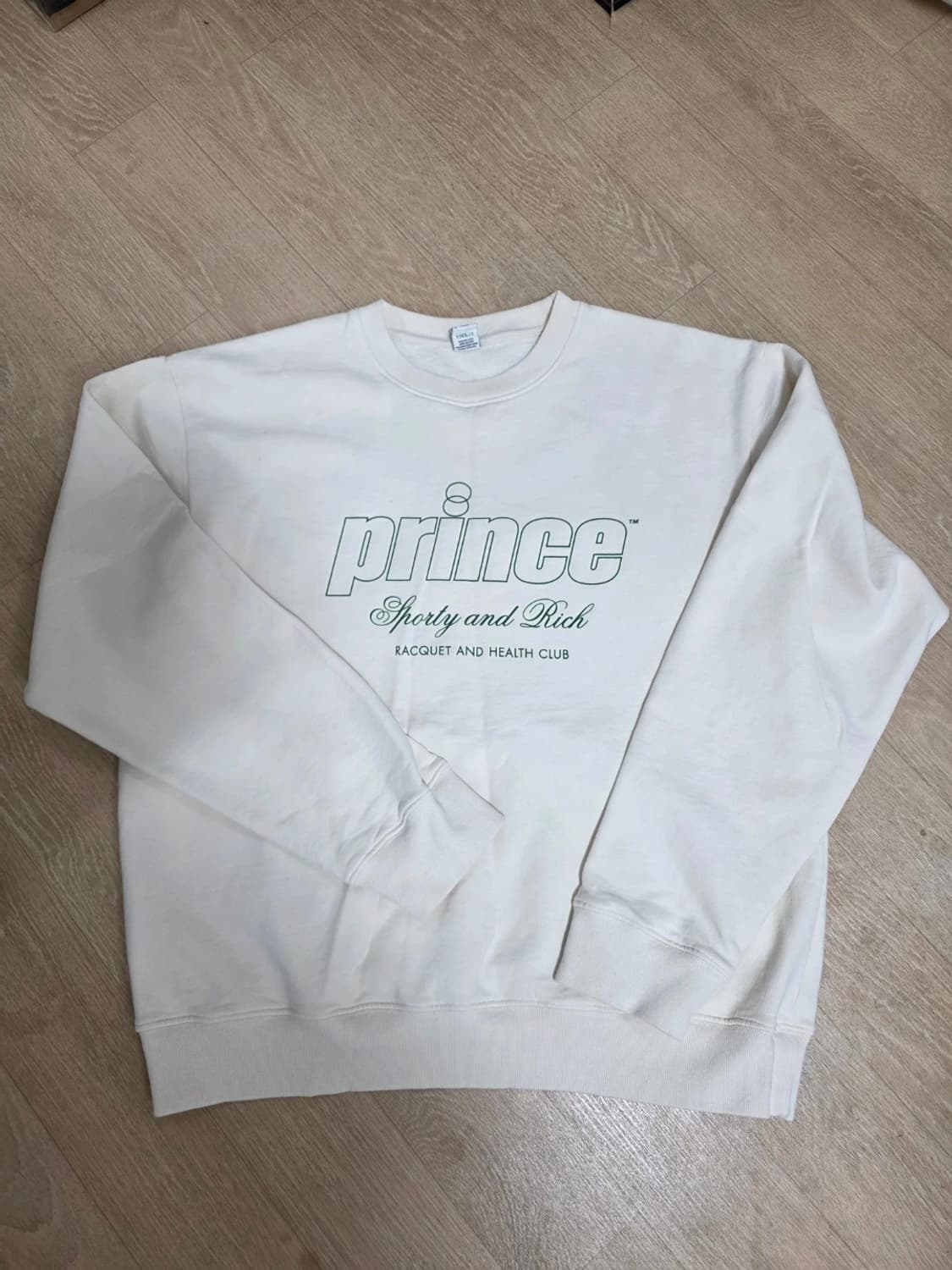 스포티앤리치 X 프린스 크루넥 셔츠 기모 맨투맨 M 상품이미지1